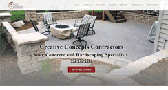 Desktop Screenshot of creativeconceptsconcrete.com